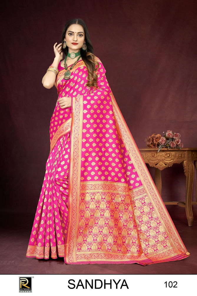 Sandhya By Ronisha Designer Banarasi Silk Sarees Wholesale Clothing Suppliers In India
